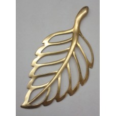 Brass Hollow Leaf Large