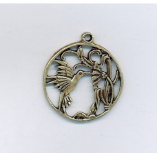 Brass Ox Hummingbird Pendant