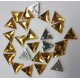 Facetted Flat Back Triangle Light Topaz