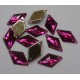 Facetted Flat Back Diamond Fuchsia
