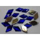 Facetted Flat Back Diamond Cobalt Blue