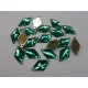 Facetted Flat Back Diamond Emerald