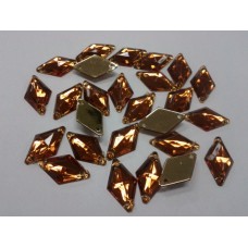 Facetted Flat Back Diamond Topaz