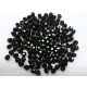 Bohemian Glass 4mm Rounds in Black