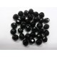 Bohemian Glass 8mm Rounds in Black