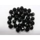 Bohemian Glass 8mm Rounds in Black