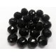 Bohemian Glass 10mm Rounds in Black