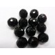 Bohemian Glass 12mm Rounds in Black