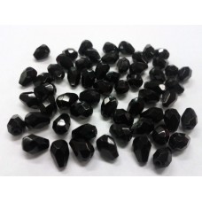 Bohemian Glass Teardrops Small in Black