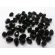 Bohemian Glass Teardrops Small in Black