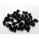 Bohemian Glass Teardrop Medium in Black