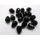 Bohemian Glass Teardrops Large in Black