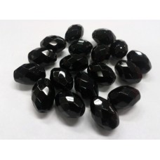 Bohemian Glass Black Oval