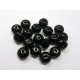 Bohemian Glass Black Briolette Beads