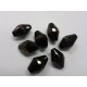Bohemian Glass Black & Bronze Tapered Oval