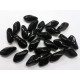 Bohemian Glass Black Twist Bead Large