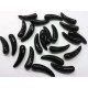 Bohemian Glass Black Tooth Bead