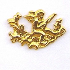 GOLD CUPID ON A BRANCH