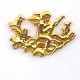 GOLD CUPID ON A BRANCH