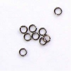 4mm Black Nickle Jumprings