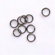 6mm Black Nickle Jumprings