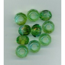 Czech Olivine Briolette with Large Hole