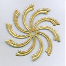 Brass Swirl Stamping Large