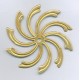 Brass Swirl Stamping Large