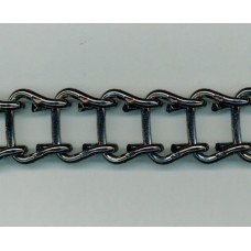 Large Aluminium Based Black Nickle Chain from Italy