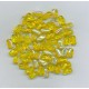 Czech Light Topaz AB Twist Beads