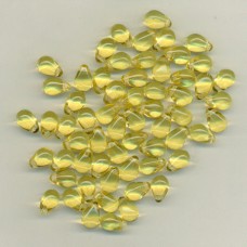 Czech Light Topaz Teardrops
