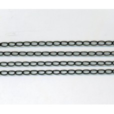 Fine Curb Chain Matte Black