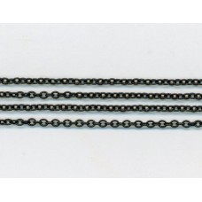 Fine Trace Chain Matte Black