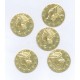 Brass Coin Medium with Woman