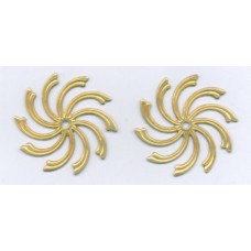 Brass Swirl Stamping Medium