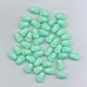 Czech Mint Green Tulip Bead