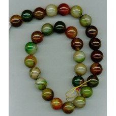 Multicoloured Agate 14mm Rounds