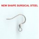 NEW SHAPE SURICAL STEEL EARWIRE