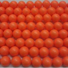 8mm Swarovski Neon Orange Pearl