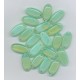 Czech Opalescent Flat Oval with Two Holes