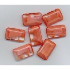 Czech Orange Sherbet 2-Hole Spacer