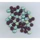 Purple Face Bead with AB