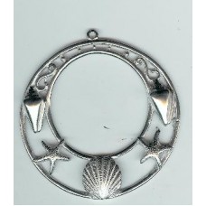 60 mm round sea life pendant