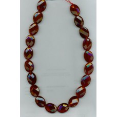 Red Agate Facetted Ovals