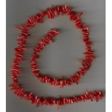 Small Deep Red Coral Spikes