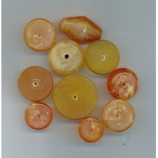 Resin Bead Orange Mix