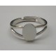Ring Shank with Oval Flat Pad