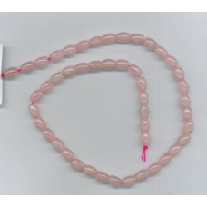 Rose Quartz Oval Barrels