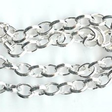 1M  X S8   SILVER PLATED CHAIN