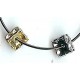 8 square 6mm  rondels gold and silver